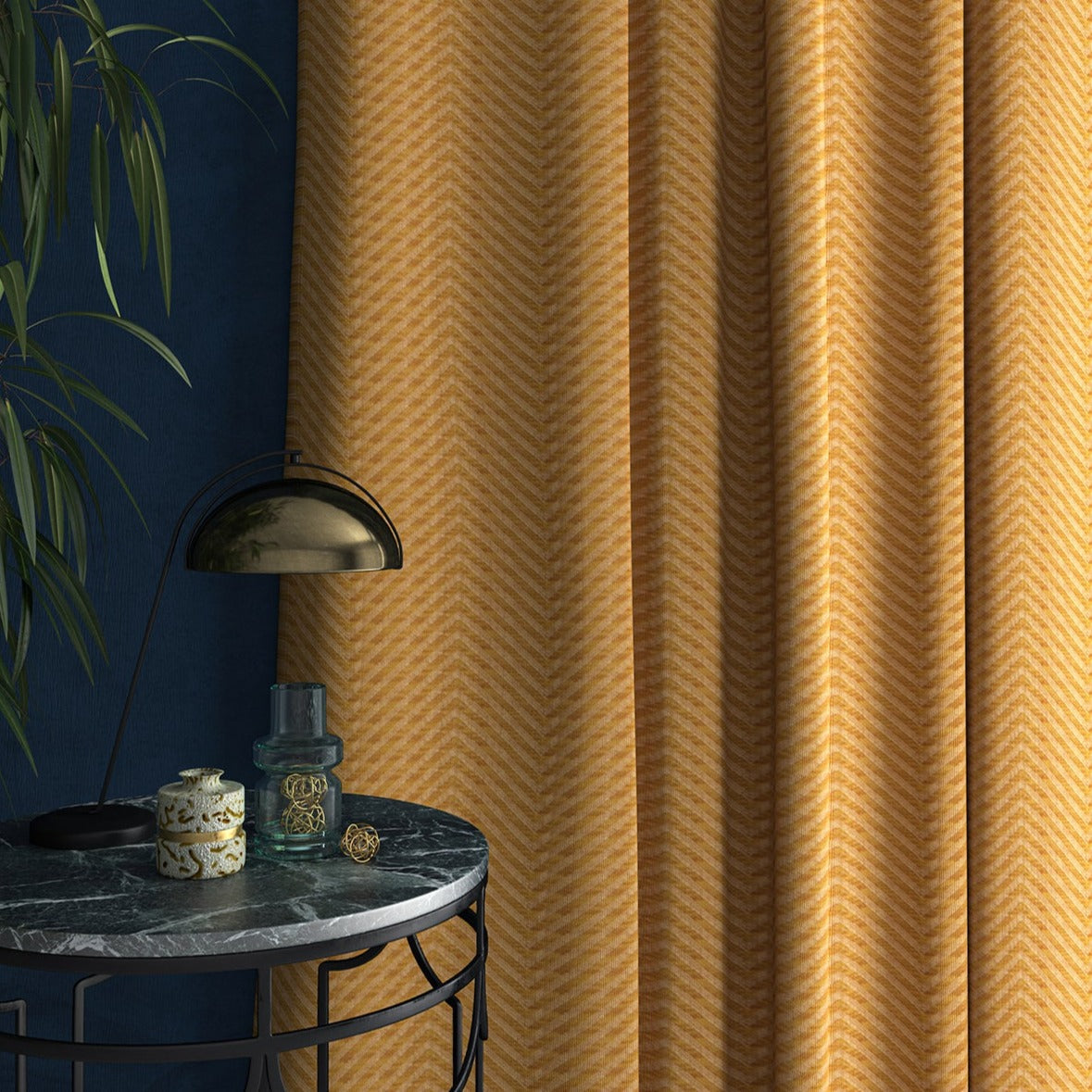 Linwood Kitsune Ochre FR Made to Measure Curtains