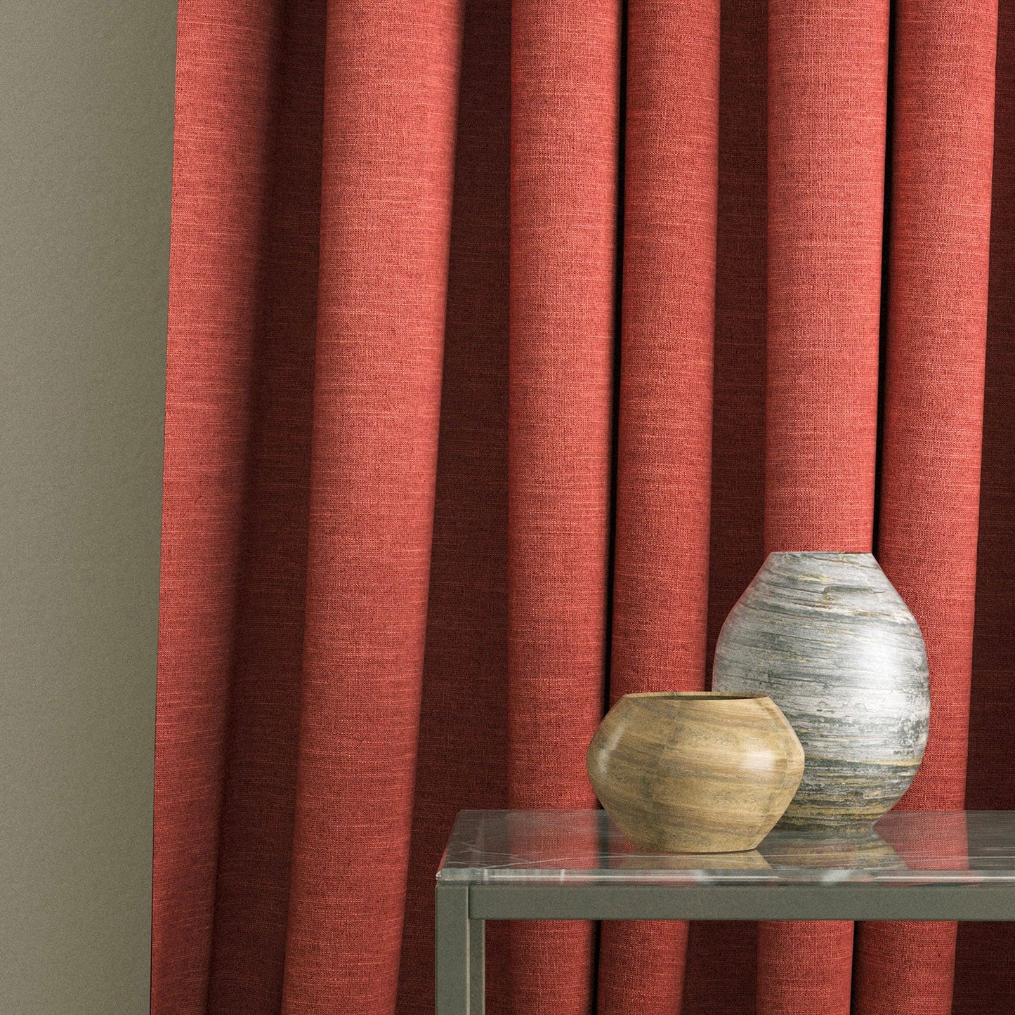 Linwood Luna Rouge FR Made to Measure Curtains