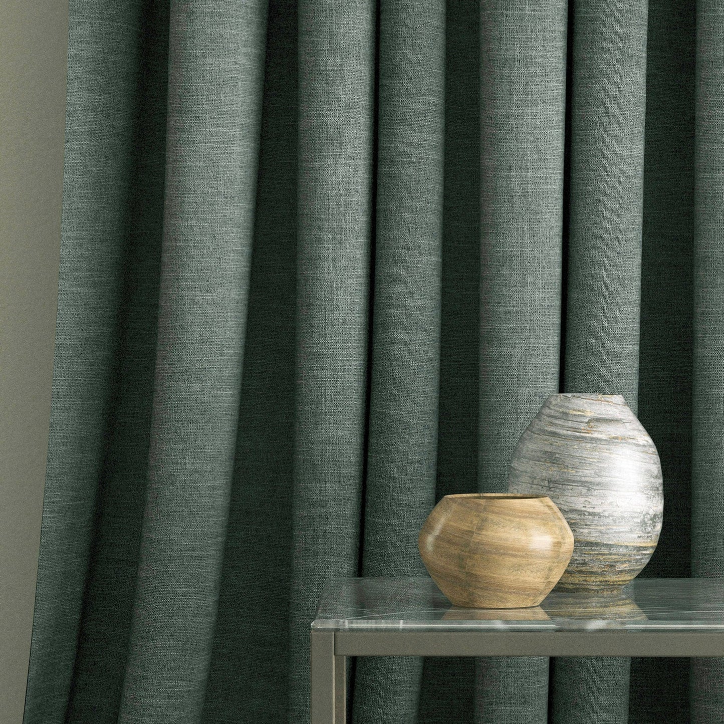 Linwood Luna Pewter FR Made to Measure Curtains