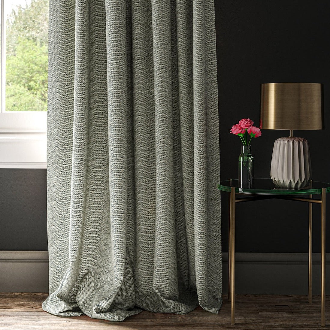 Linwood Salta Azure FR Made to Measure Curtains