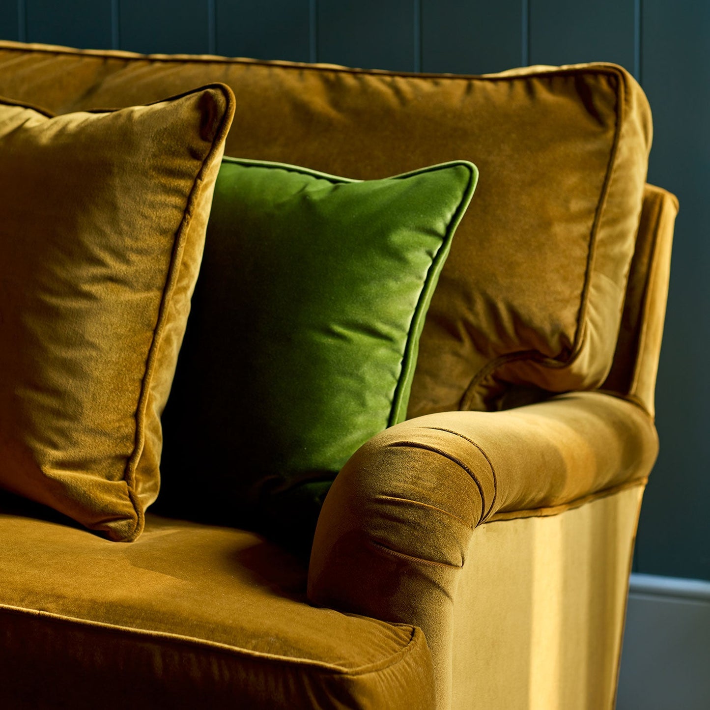 Linwood Omega Mustard CFR Made to Measure Curtains