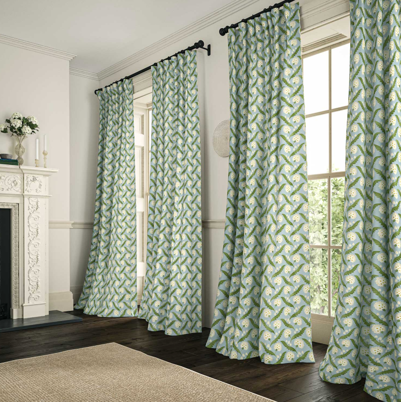 Lakeside - Polly, Flori Collection by Linwood curtains