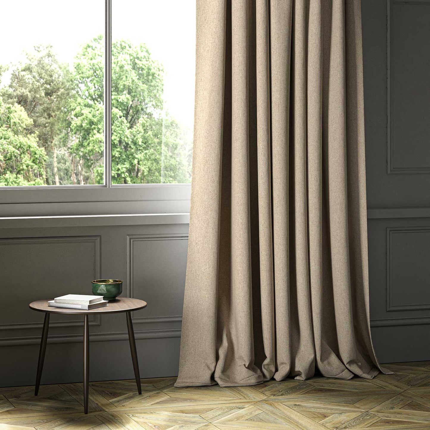 Linwood Lana Biscotti FR Made to Measure Curtains