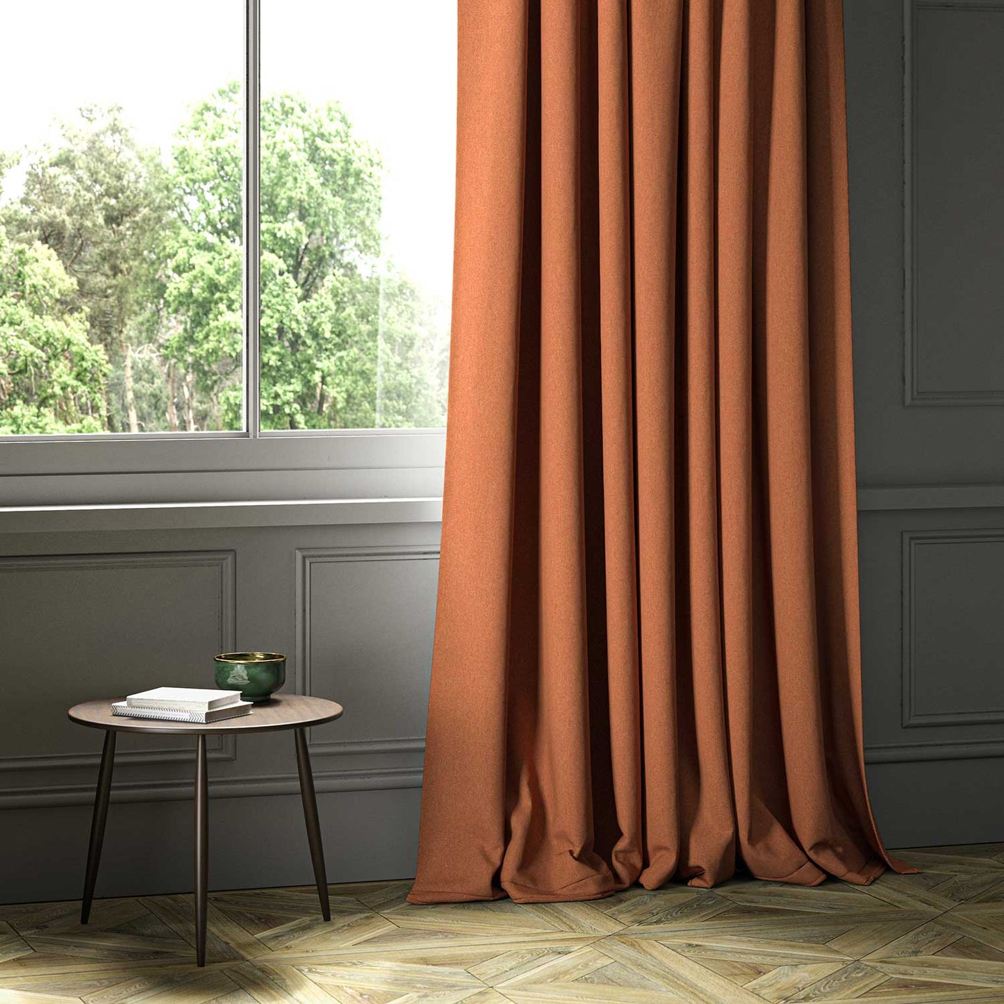 Linwood Lana Apricot FR Made to Measure Curtains