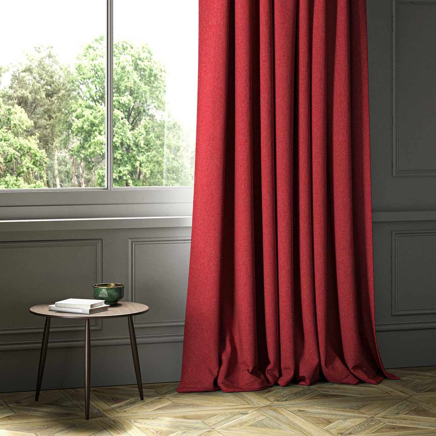 Linwood Lana Cherry FR Made to Measure Curtains