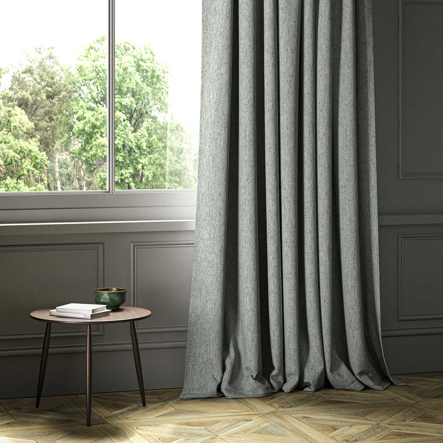 Linwood Lana Chrome FR Made to Measure Curtains