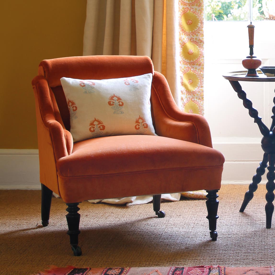 Kate Forman Iona Orange Made to Measure Roman Blinds – image 4