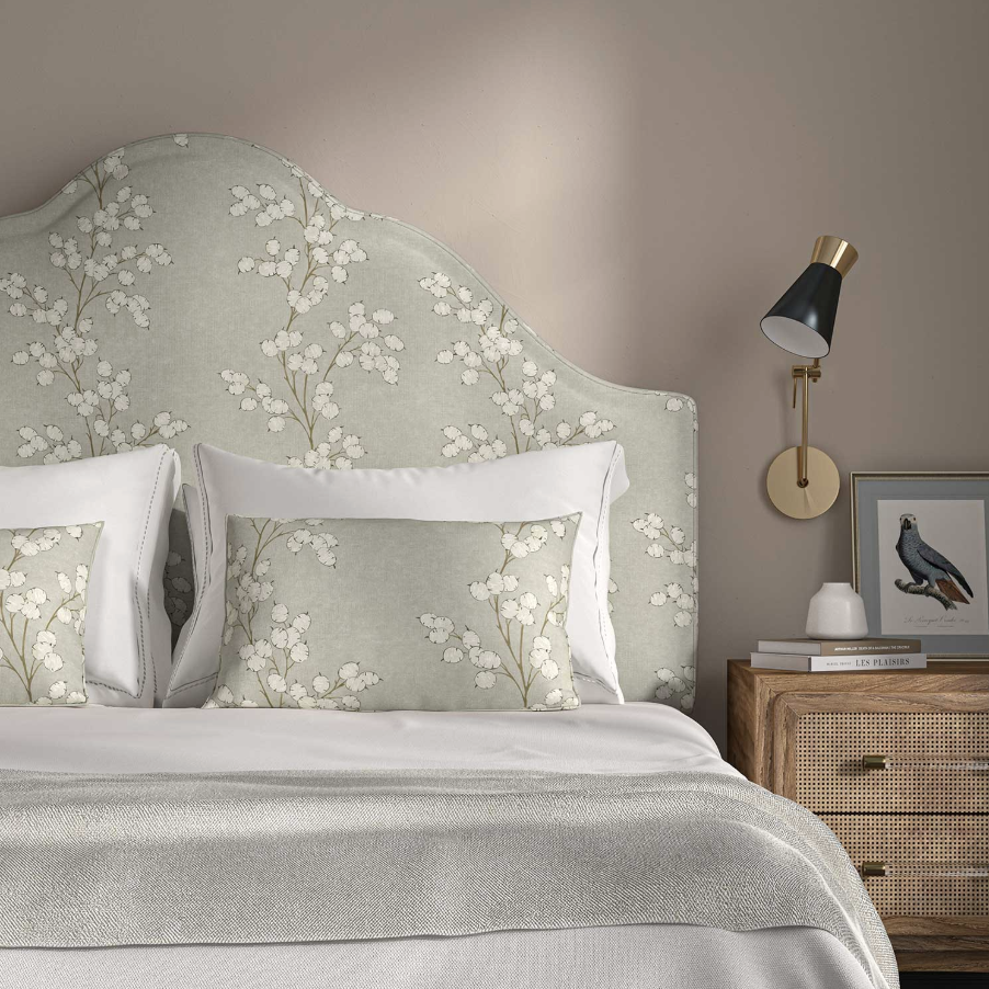 Linen - Lottie , Flori Collection by Linwood - headboard