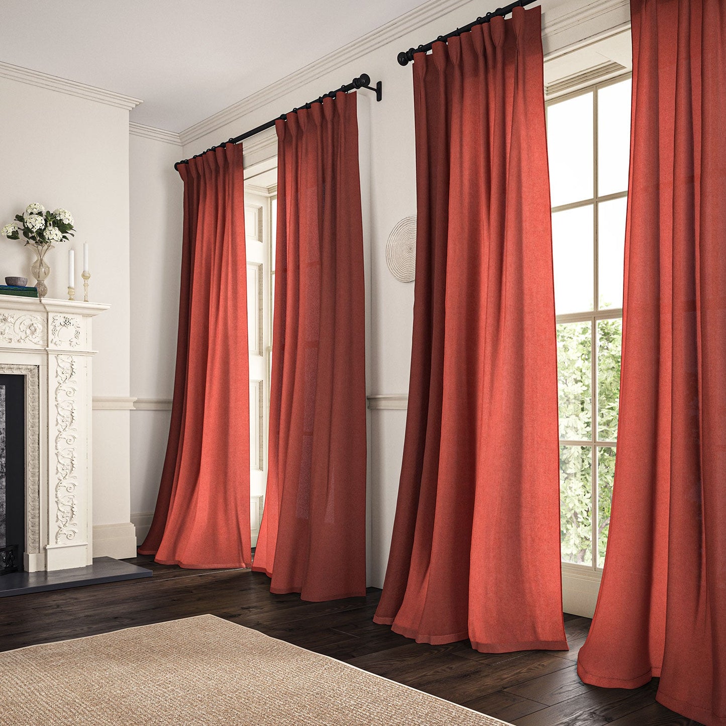 Linwood Marietta Coral Made to Measure Curtains