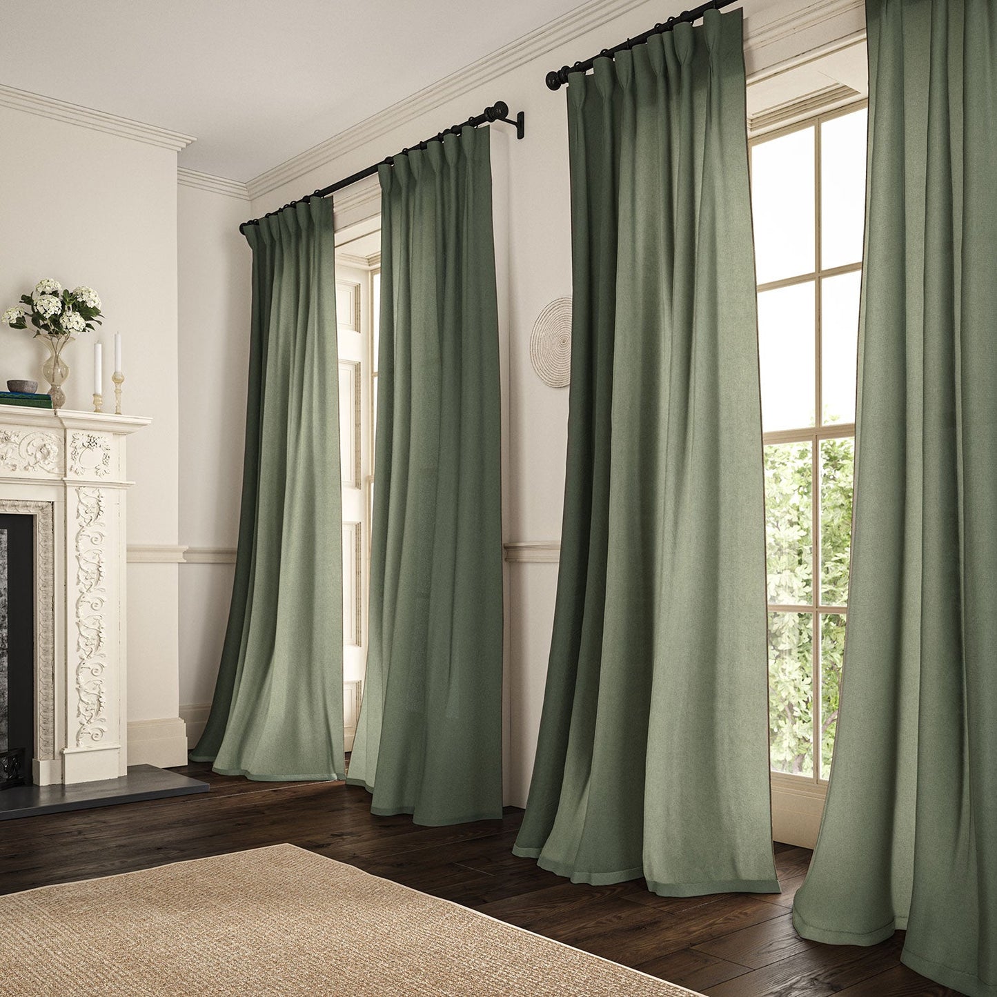 Linwood Marietta Eucalyptus Made to Measure Curtains