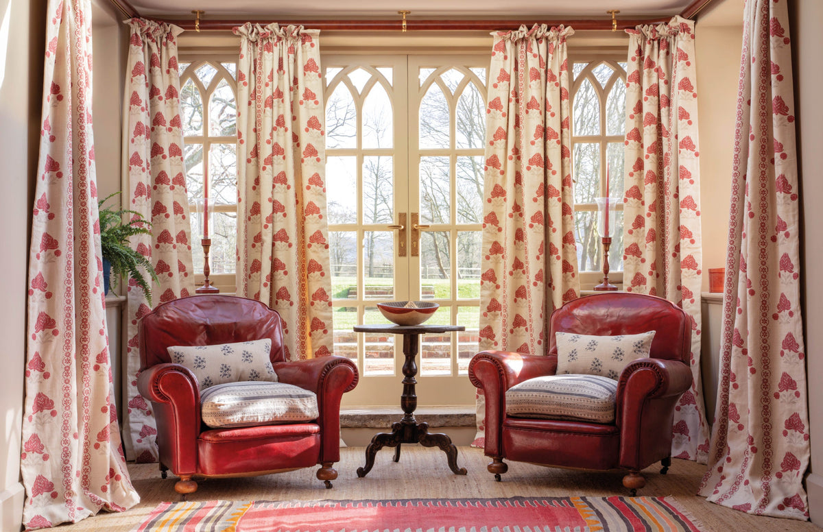 Kate Forman Malika Red Made to Measure Roman Blinds – image 5