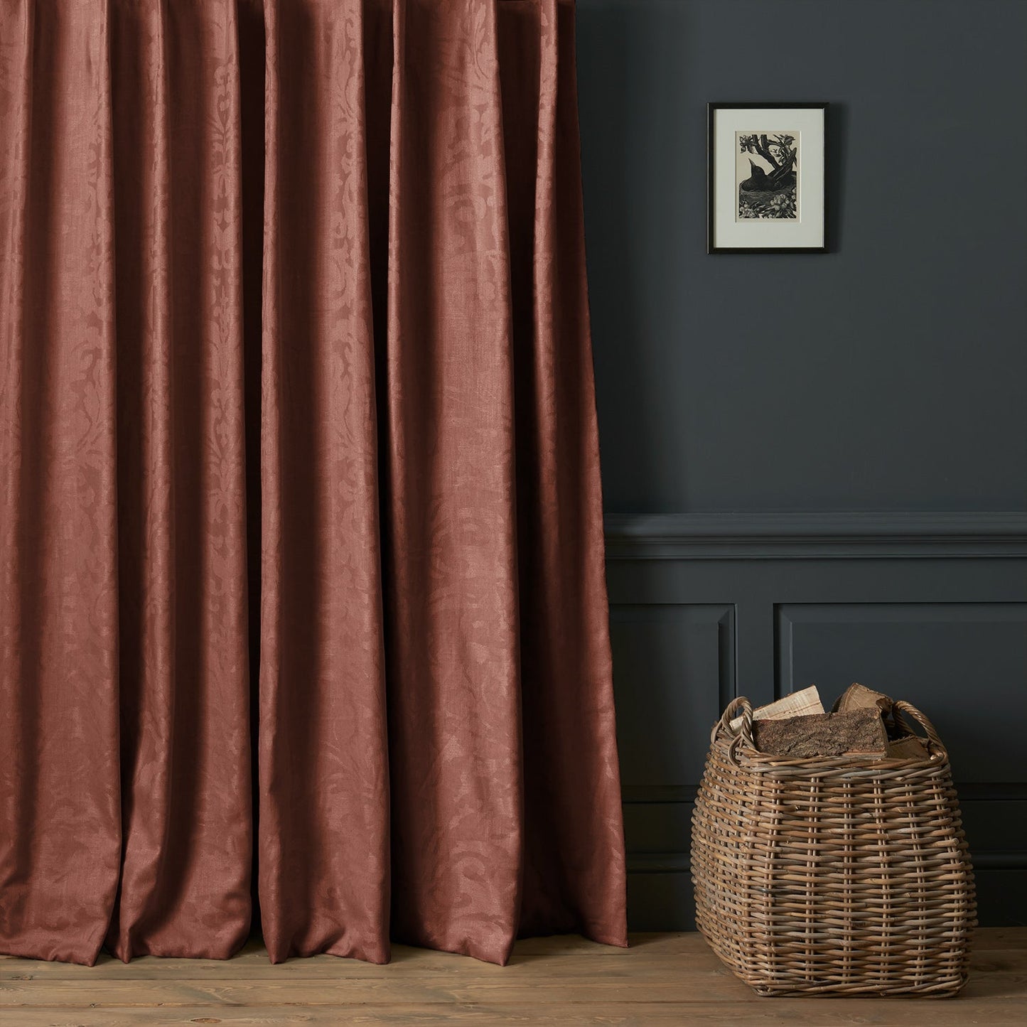 Linwood Miletto Rosewood Made to Measure Curtains