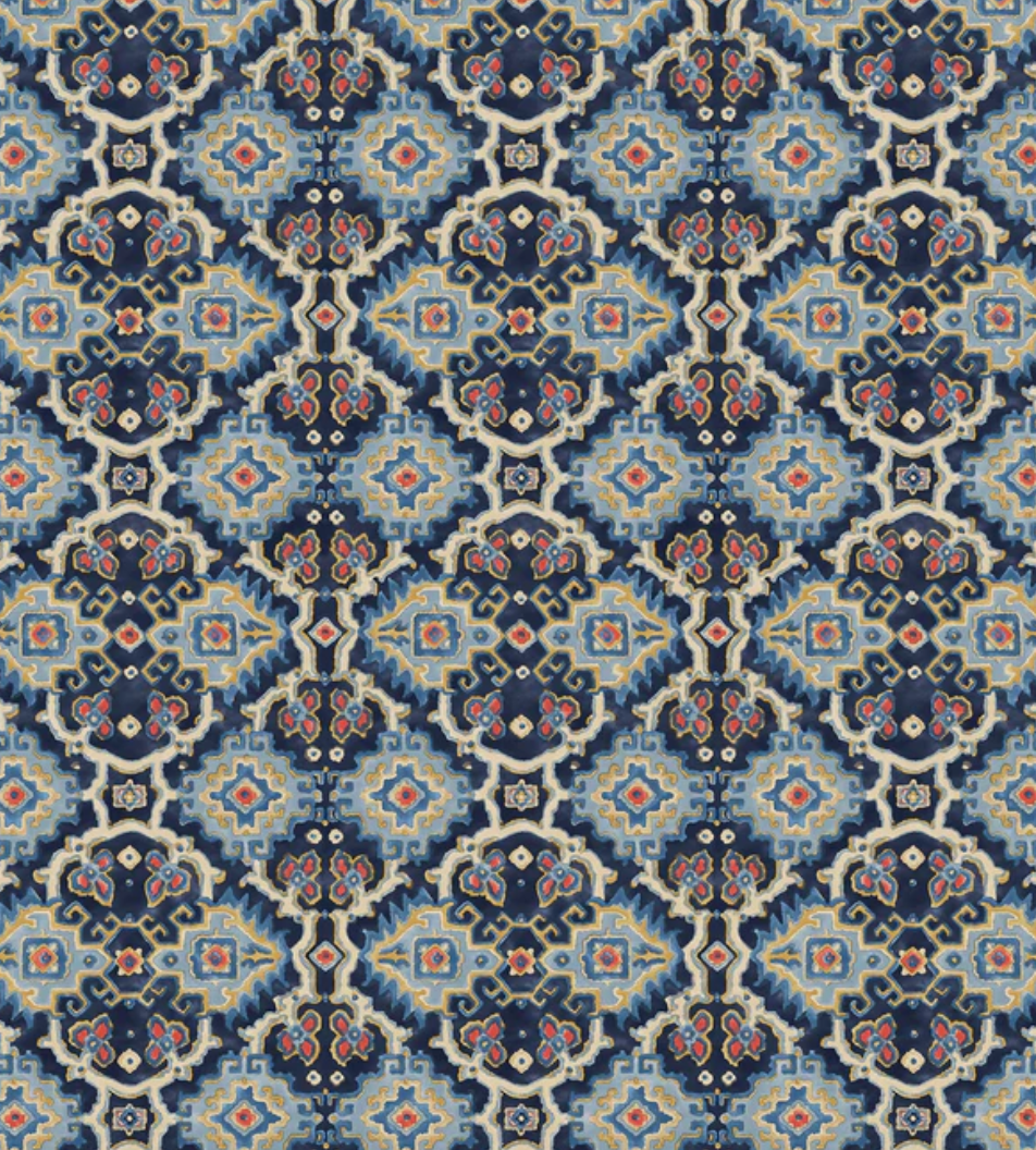 Ocean - Kami Velvet by Linwood - Fabric, Curtains, Roman Blinds