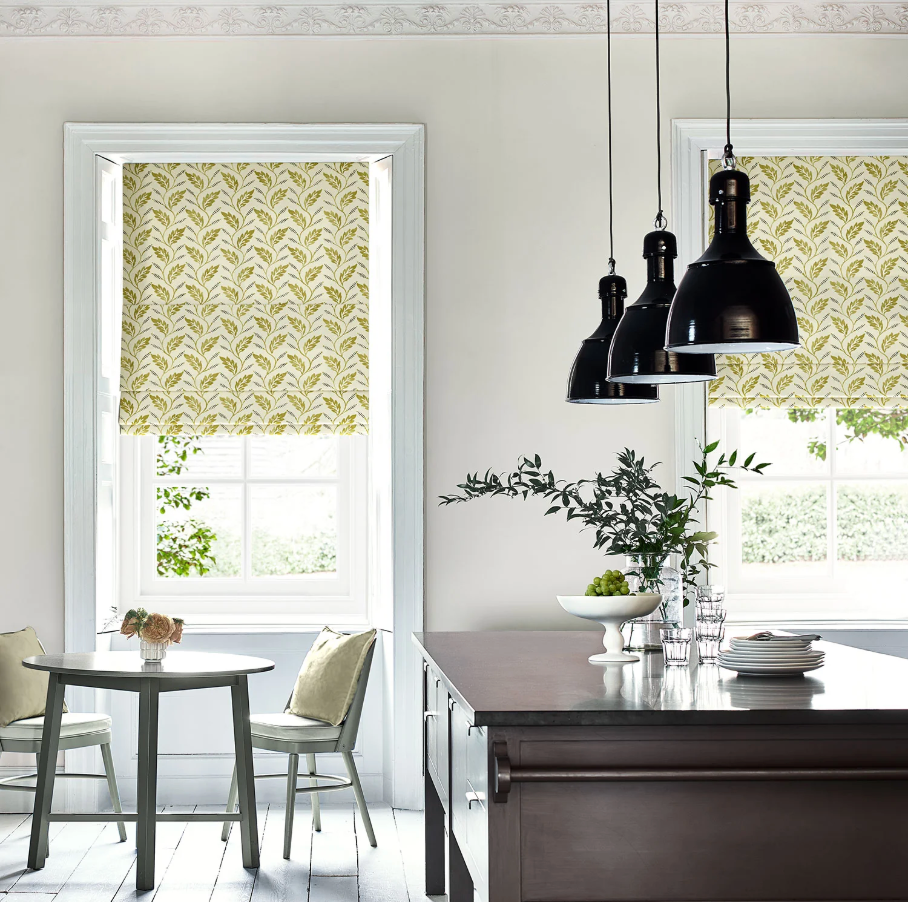 Olive - Babette , Flori Collection by Linwood - Roman Blind