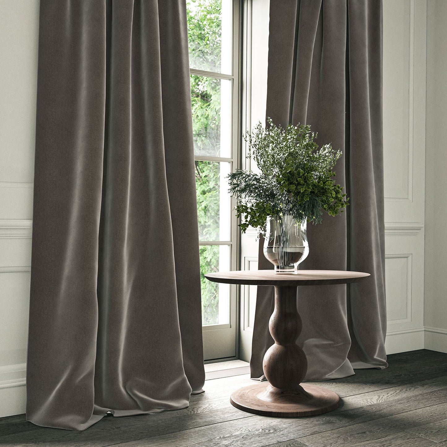 Linwood Omega Chrome CFR Made to Measure Curtains