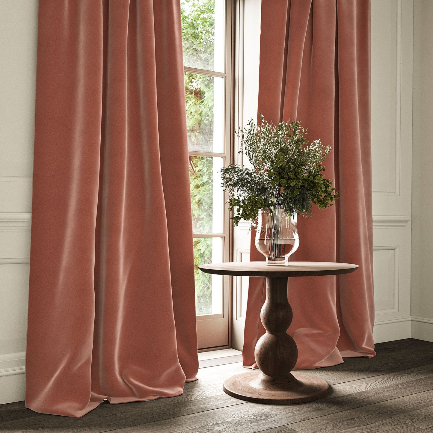 Linwood Omega Damson CFR Made to Measure Curtains