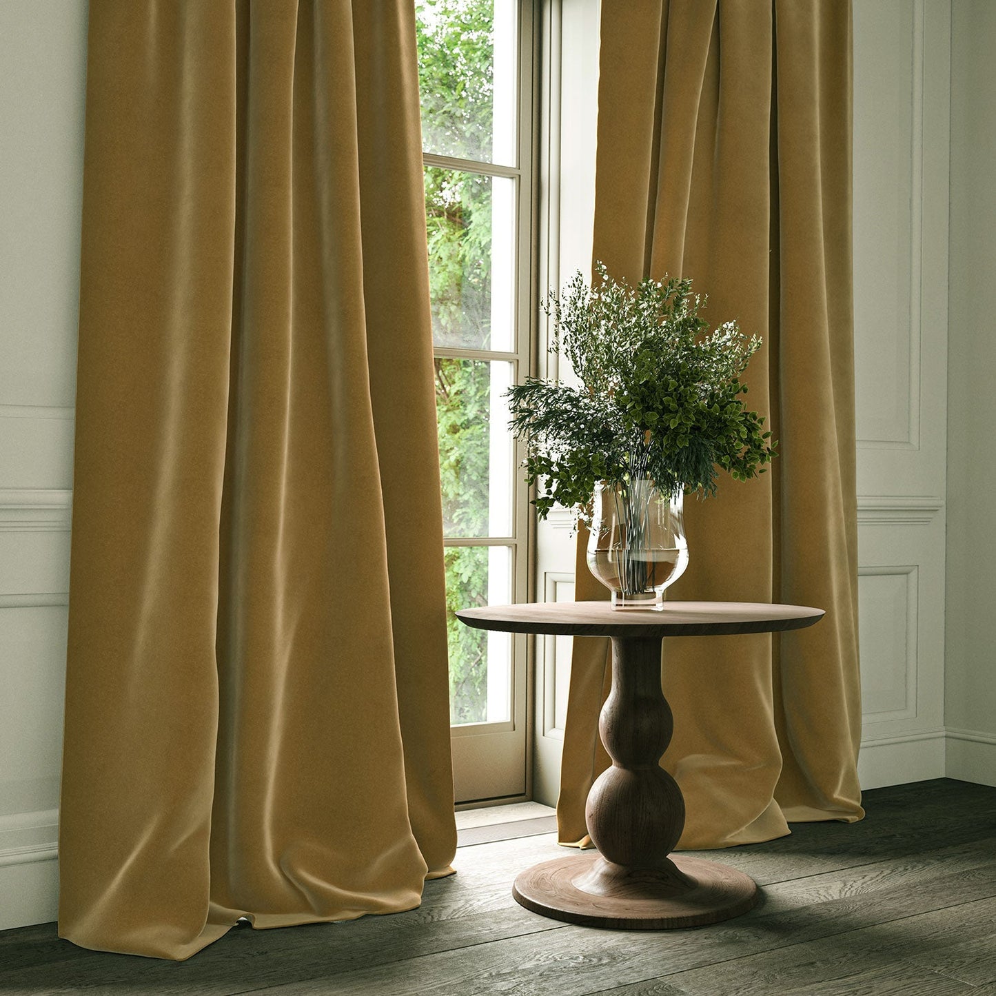 Linwood Omega Fudge CFR Made to Measure Curtains