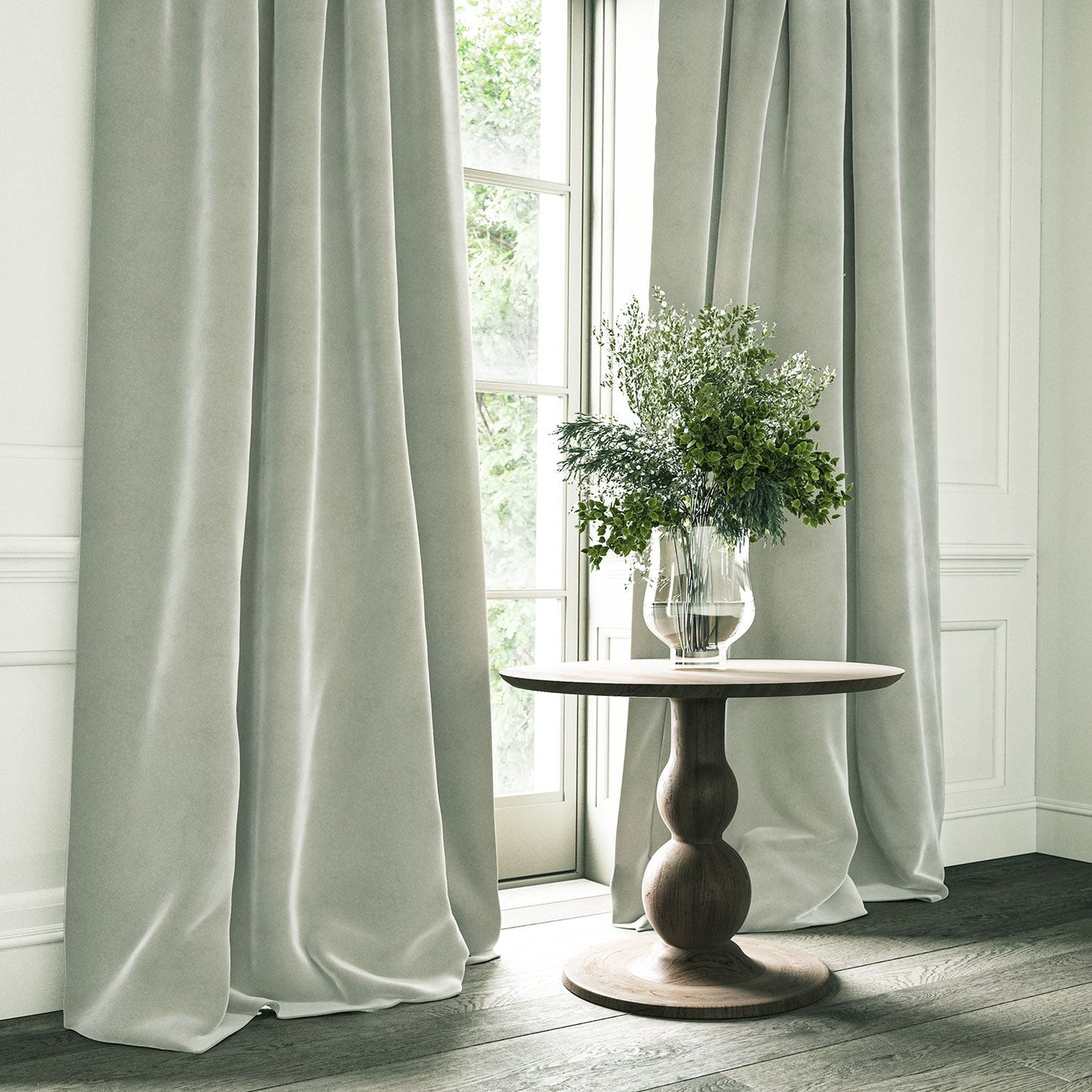Linwood Omega Moonbeam CFR Made to Measure Curtains