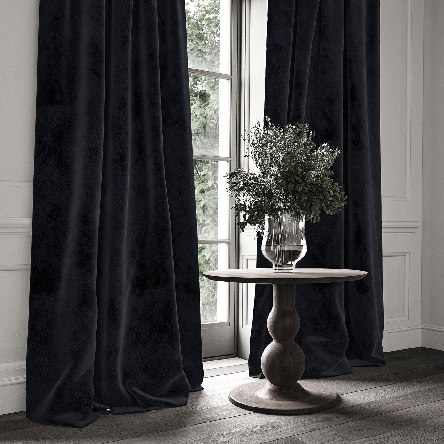 Linwood Omega Onyx CFR Made to Measure Curtains