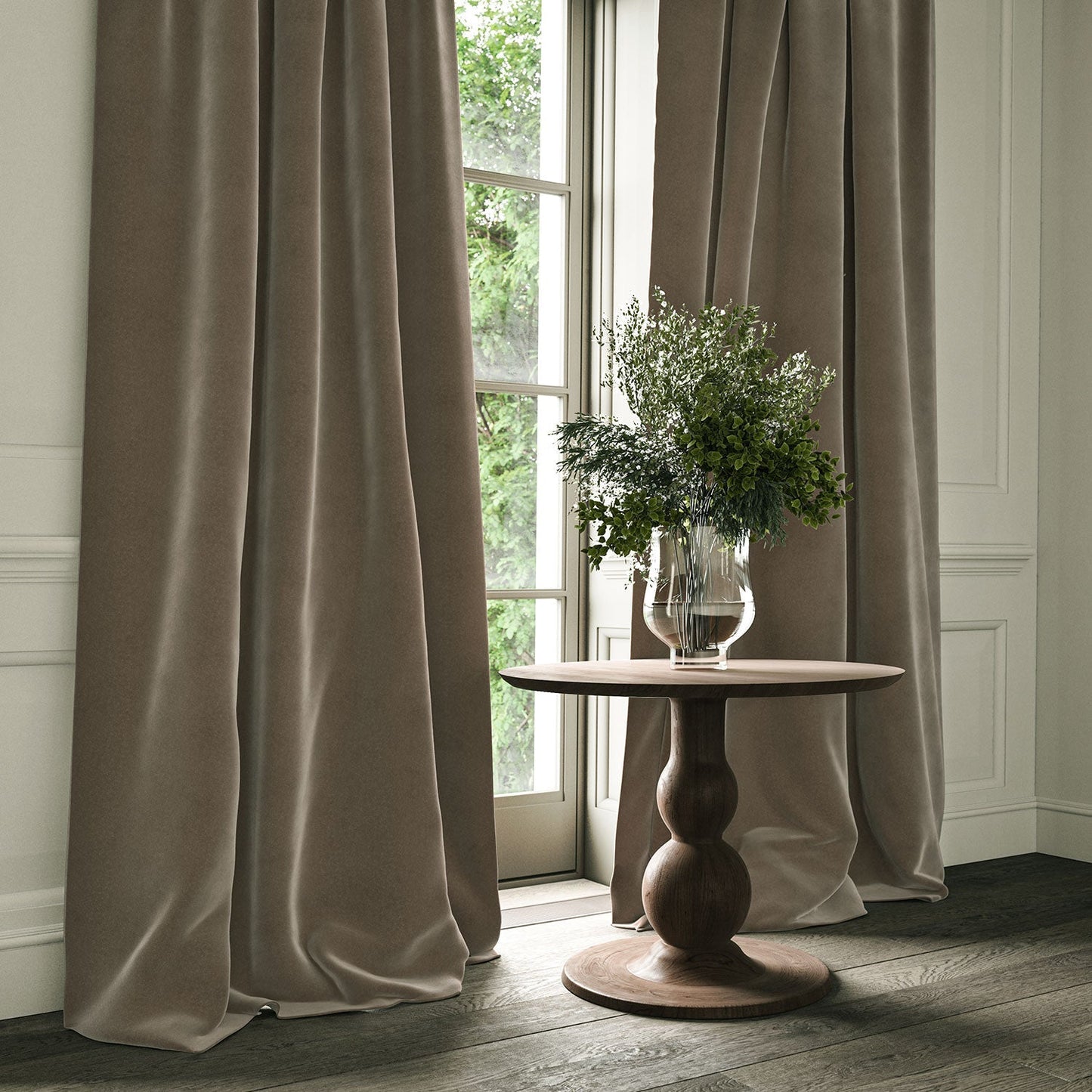 Linwood Omega Pampas CFR Made to Measure Curtains