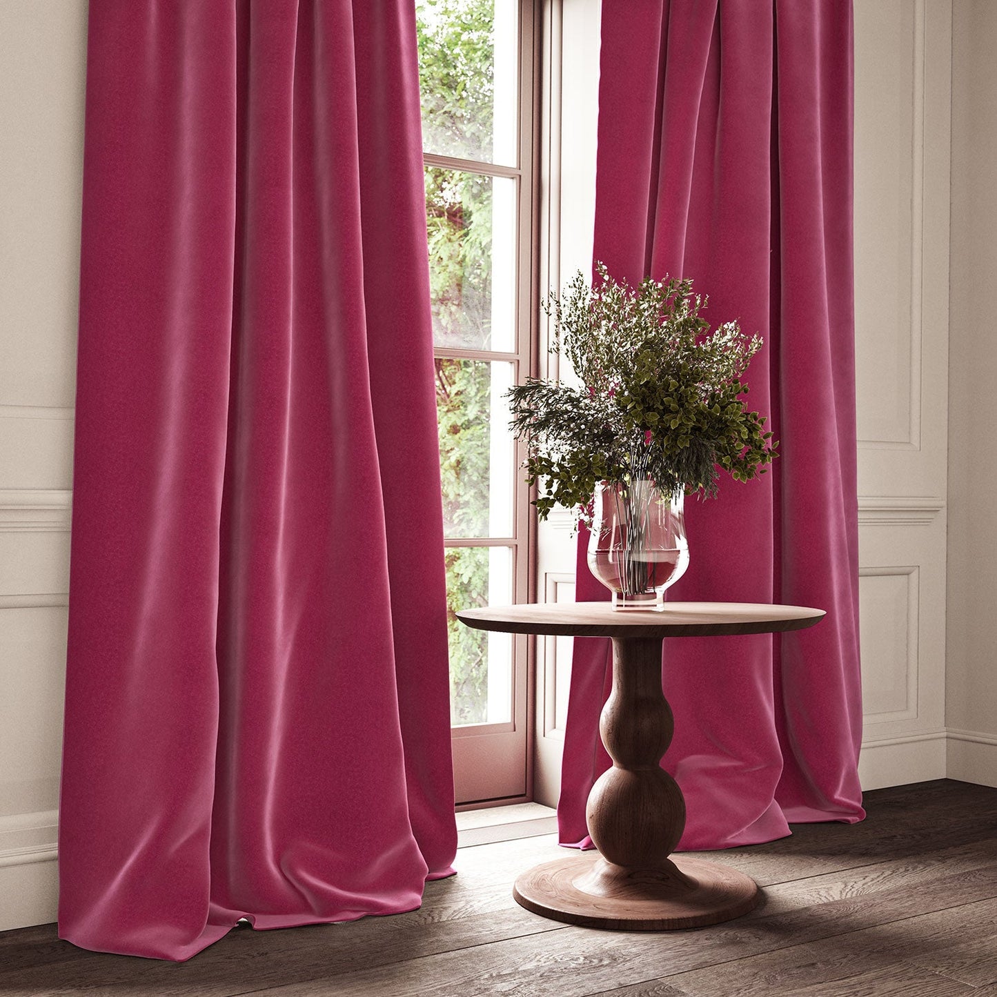 Linwood Omega Pink CFR Made to Measure Curtains