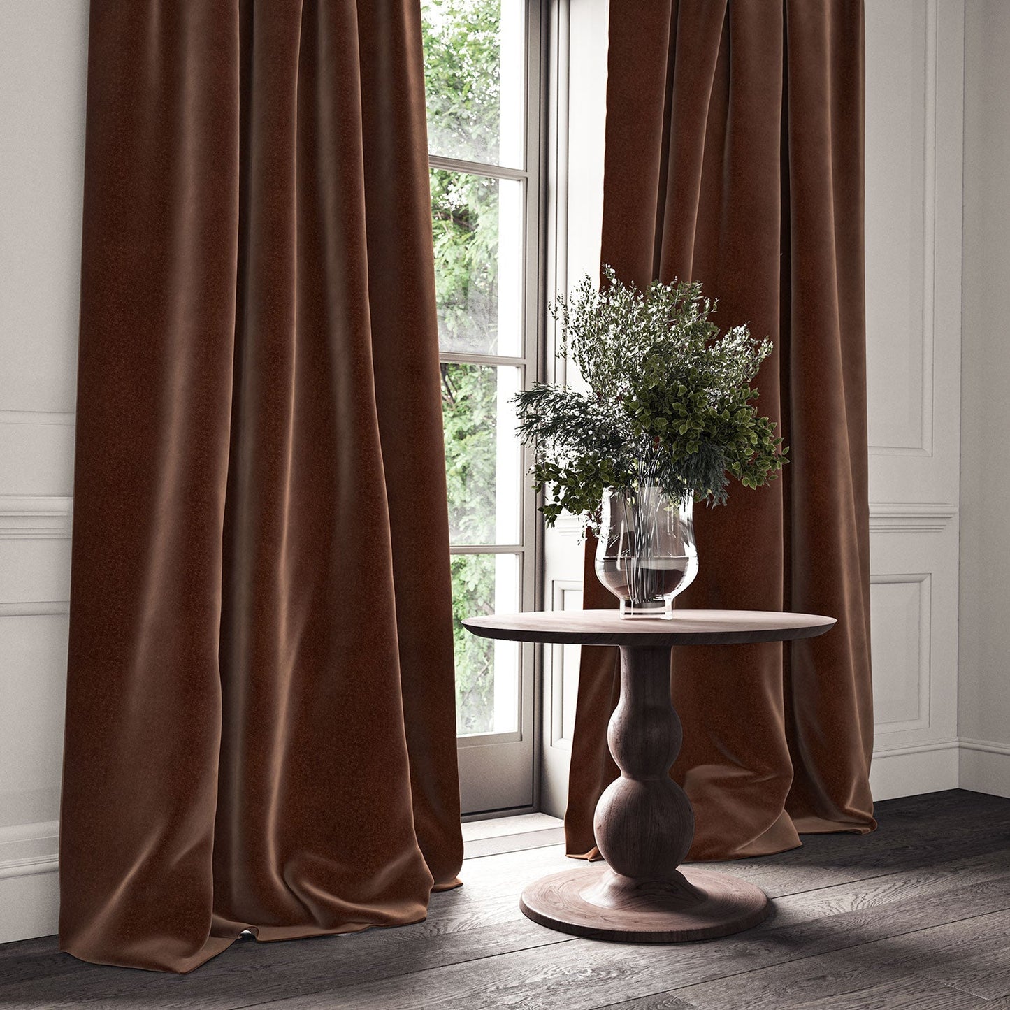 Linwood Omega Tawny CFR Made to Measure Curtains