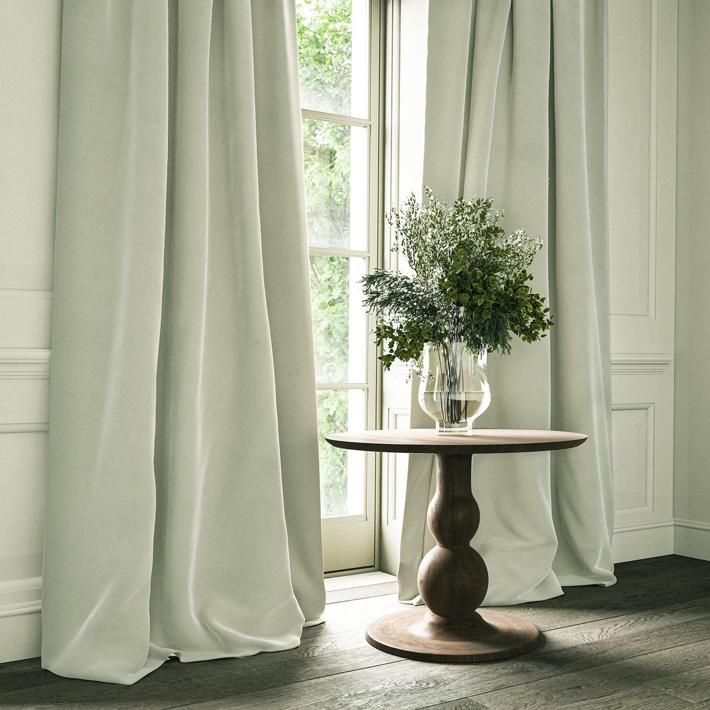 Linwood Omega Vellum CFR Made to Measure Curtains