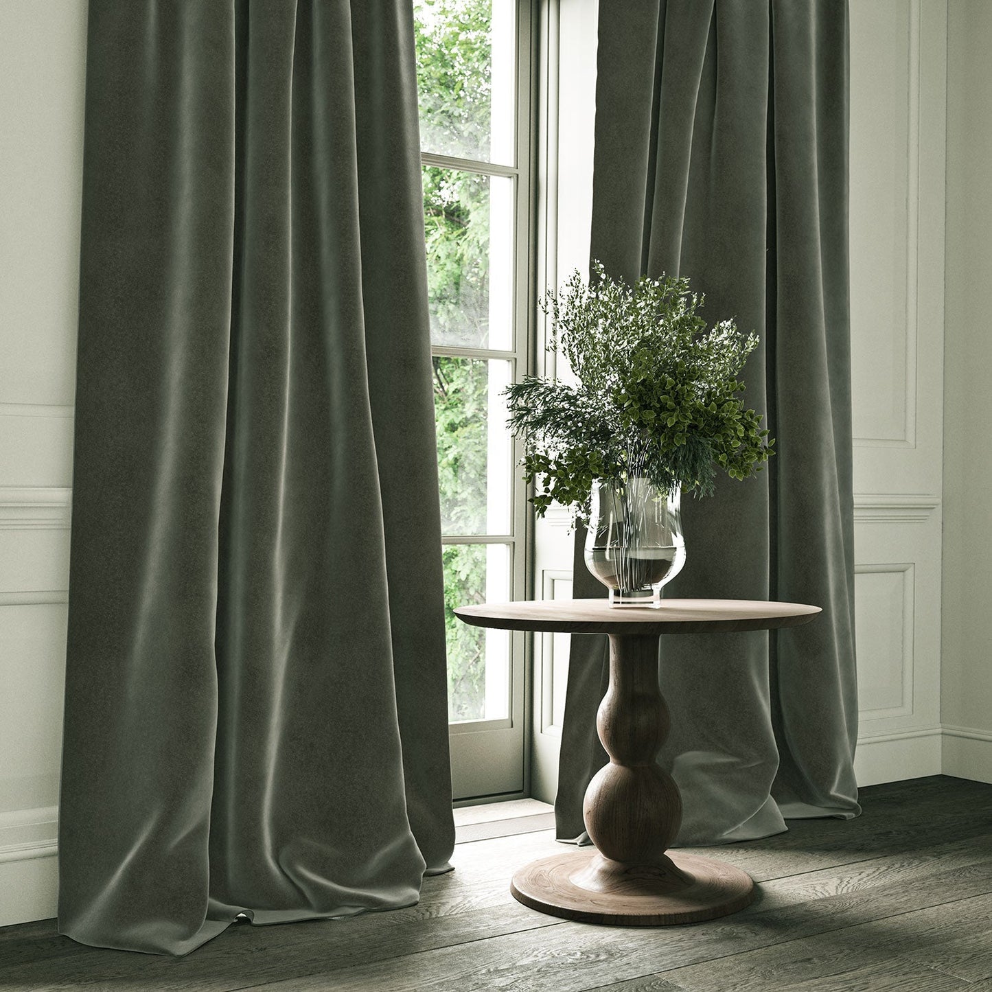 Linwood Omega Zinc CFR Made to Measure Curtains