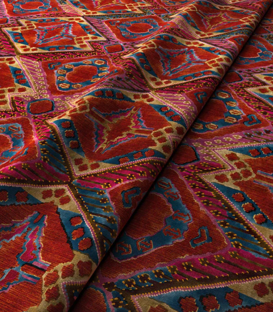 Hot Ticket - One Thousand and One Velvet by Linwood - Fabric, Curtains, Roman Blinds close up