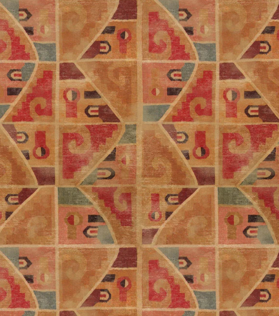 Paprika - Kichana Odyssey Velvet by Linwood - Fabric, Curtains, Roman Blinds
