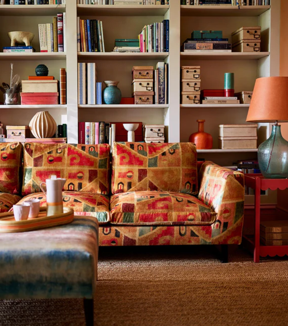 Paprika - Kichana Odyssey Velvet by Linwood - Fabric, Curtains, Roman Blinds shelf