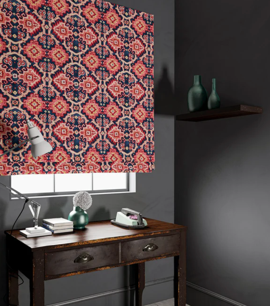 Persian - Kami Velvet by Linwood - Fabric, Curtains, Roman Blinds window