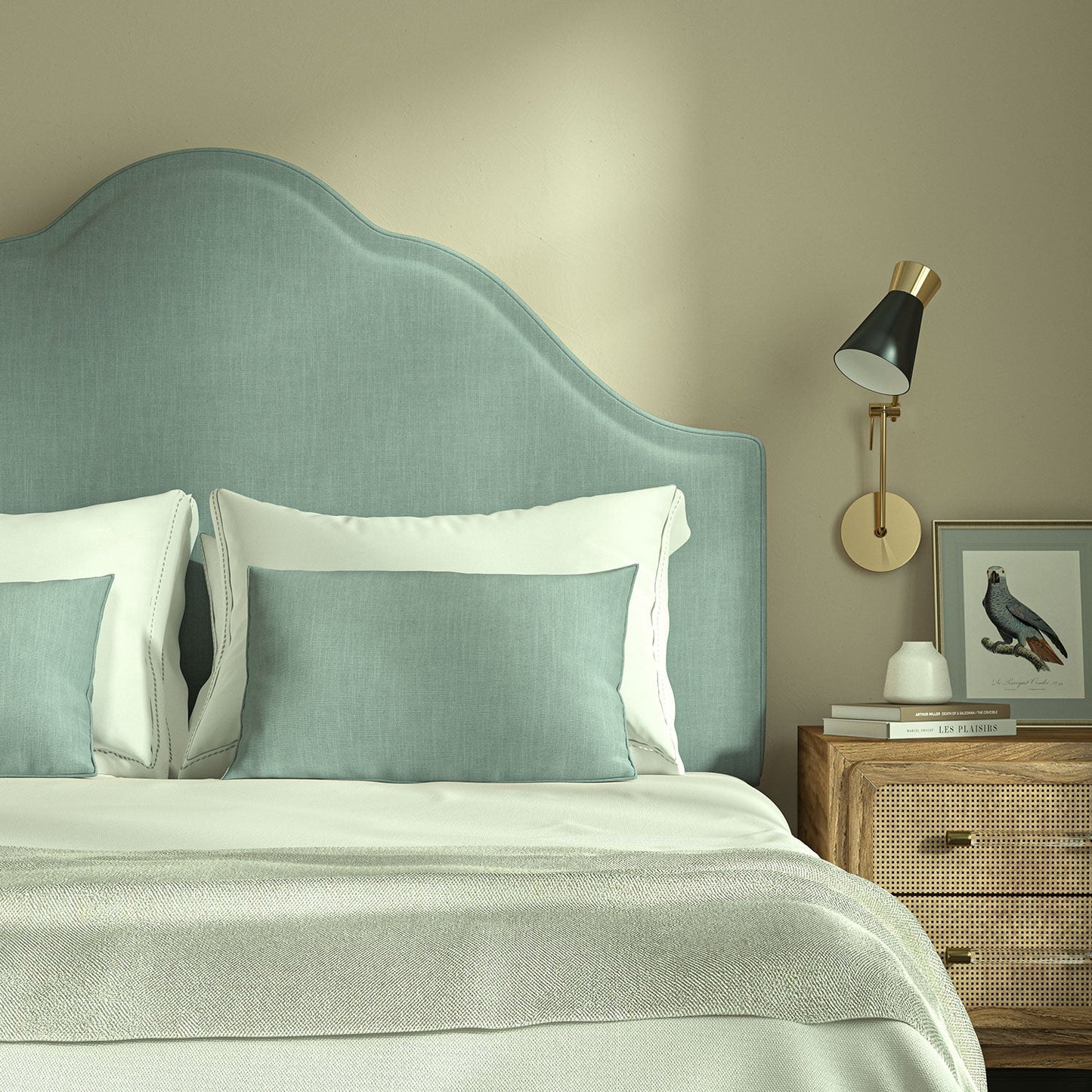 Linwood Pluto Duck Egg FR Made to Measure Curtains