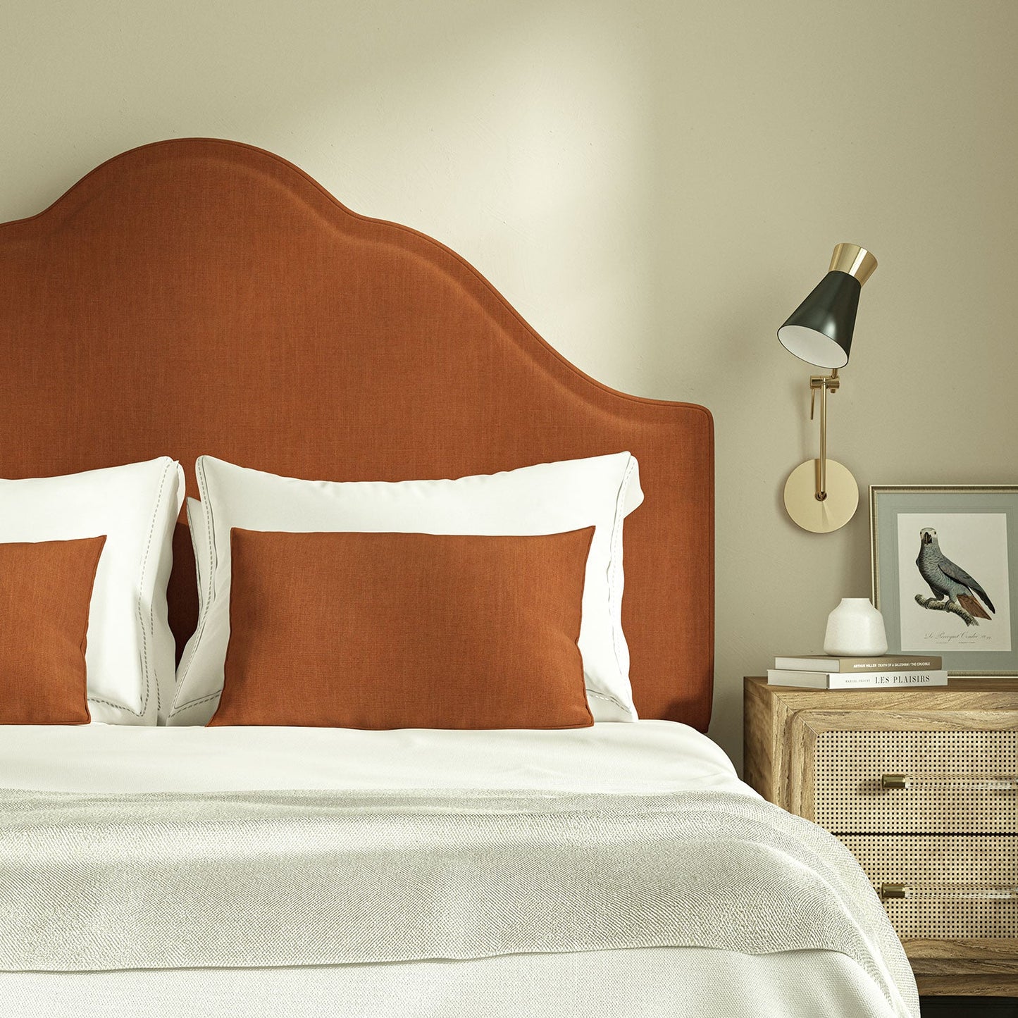 Linwood Pluto Rust FR Made to Measure Curtains