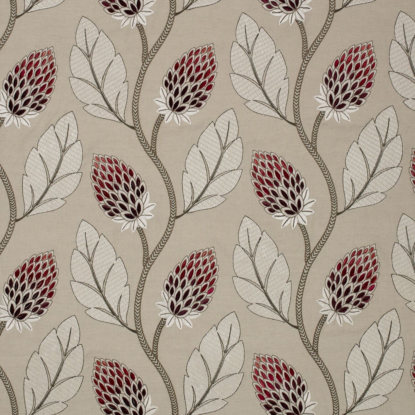 Fuchsia - Portobello Fabric James Hare Linen/Cotton Fabric