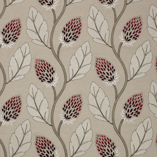 Fuchsia - Portobello Fabric James Hare Linen/Cotton Fabric