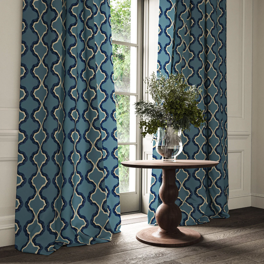Portofino - Ruffled by Linwood - Curtains & Roman Blinds cooshy