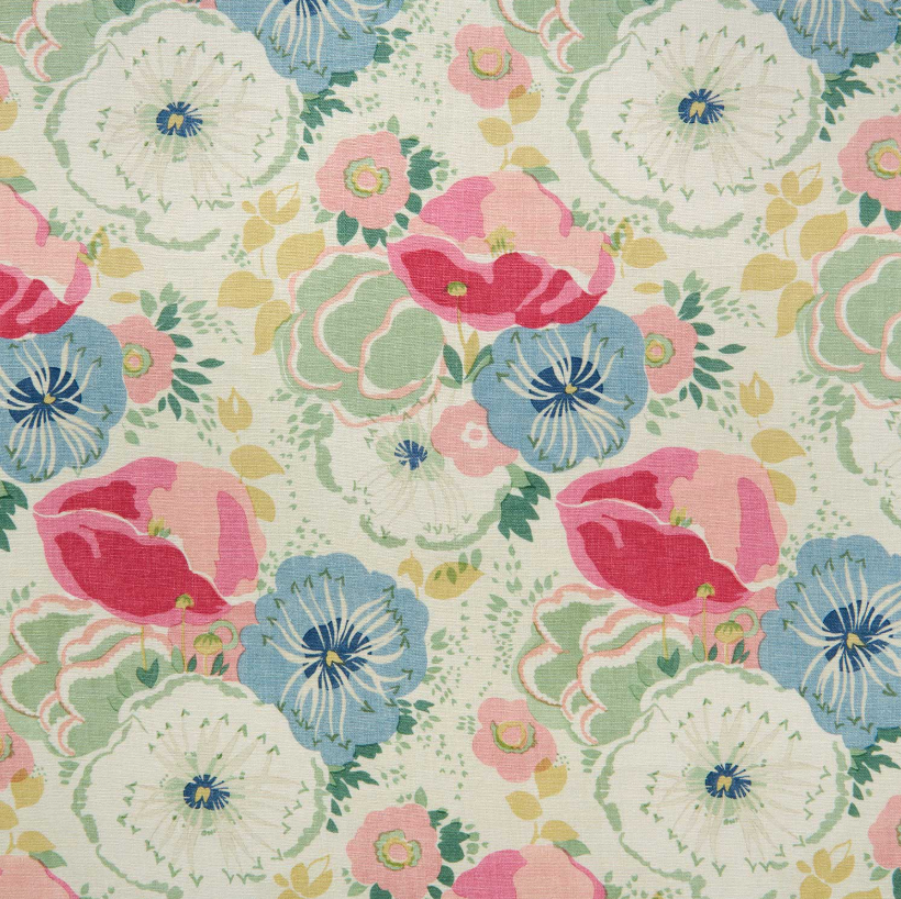 Raspberry - Joni, Flori Collection by Linwood - fabric