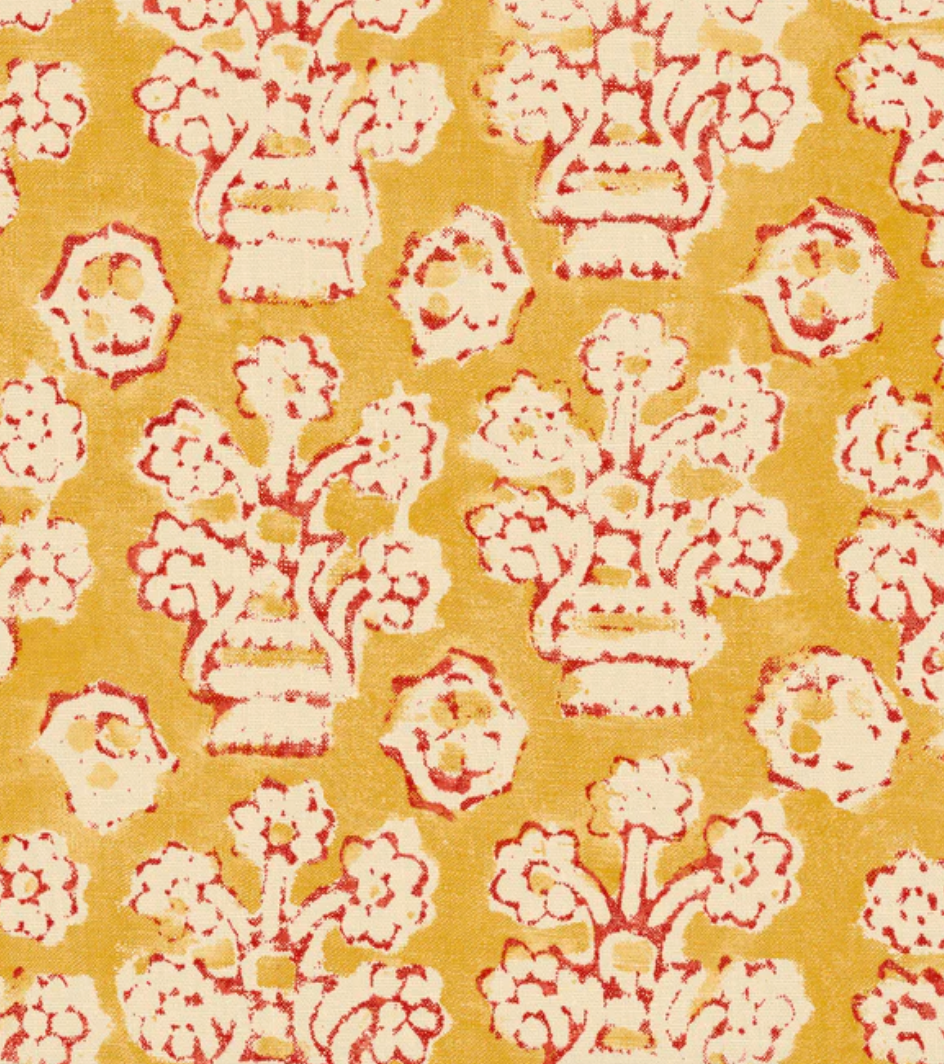 Rhubarb - Shirin Fabric Linwood 100% Linen