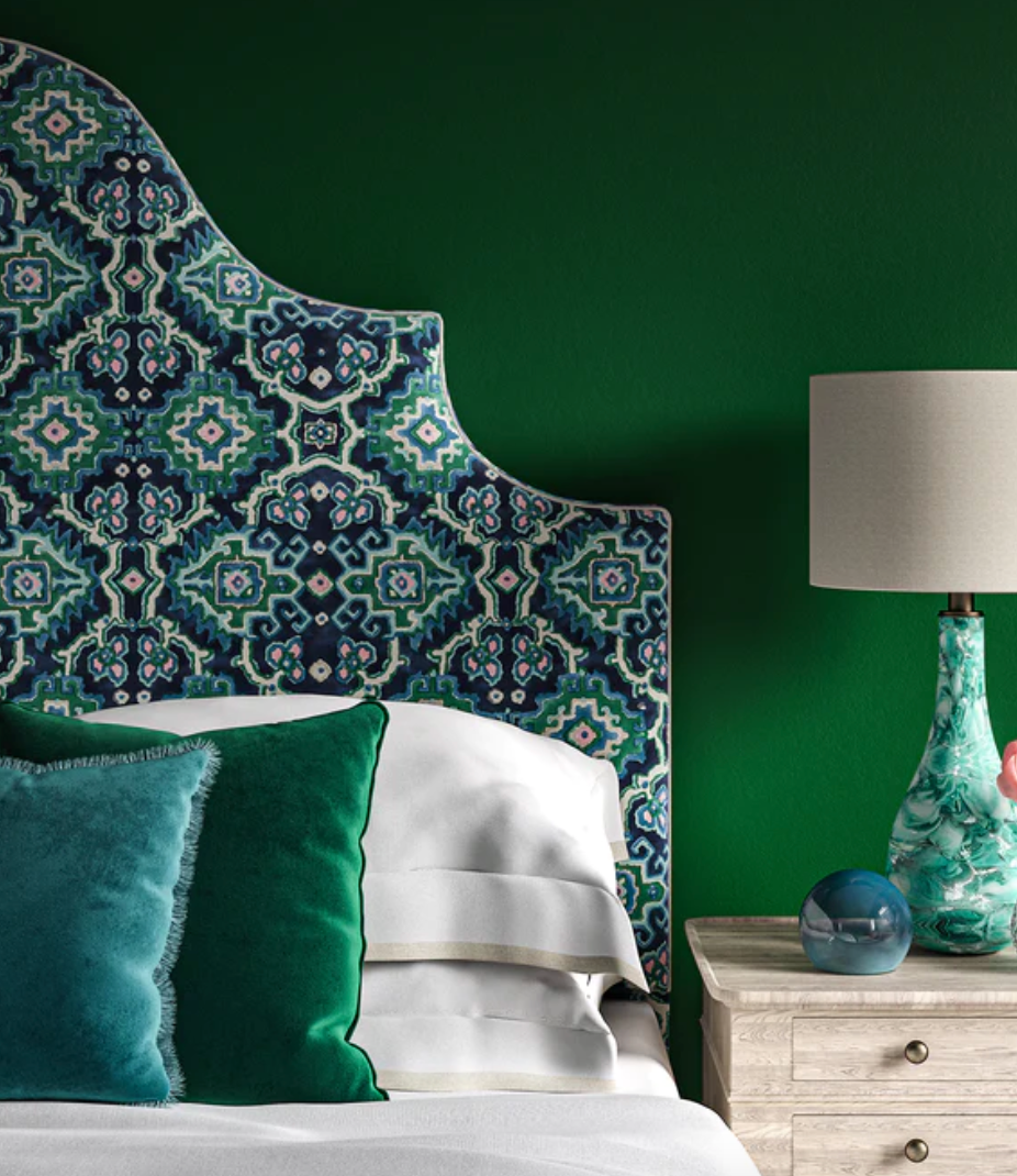 Seagreen Kami Velvet by Linwood - Fabric, Curtains, Roman Blinds sofa bed