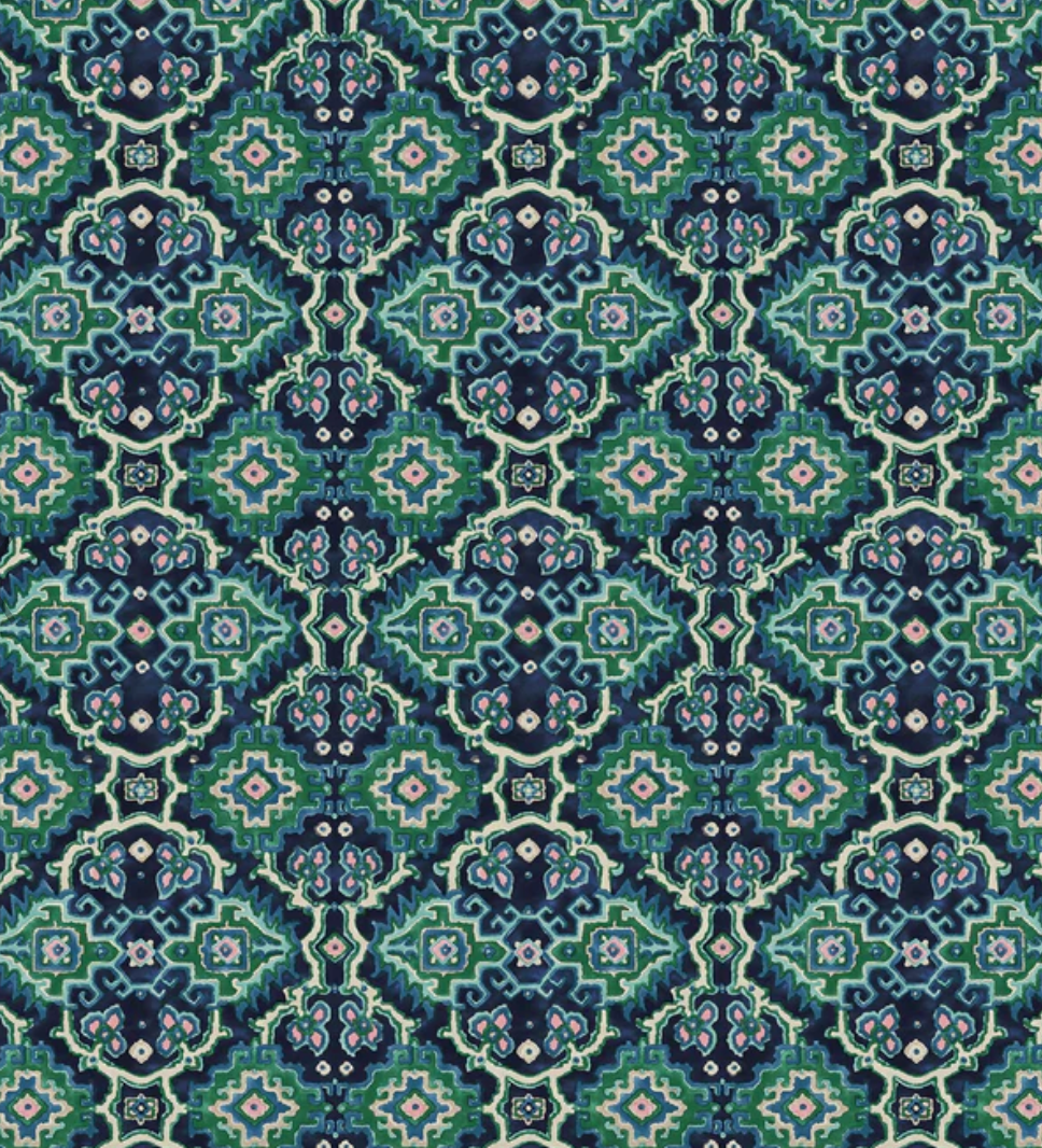 Seagreen Kami Velvet by Linwood - Fabric, Curtains, Roman Blinds