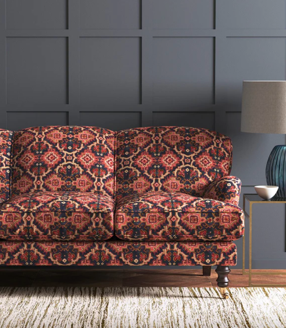 Sienna - Kami Velvet by Linwood - Fabric, Curtains, Roman Blinds sofa