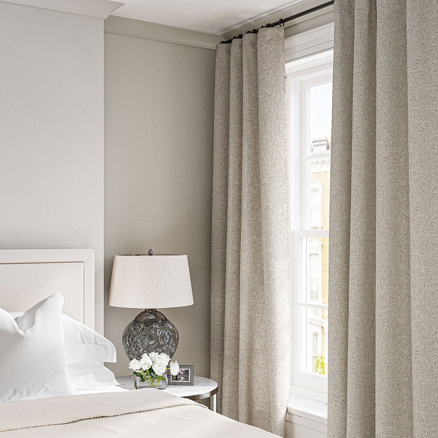 Linwood Sienna Almond FR Made to Measure Curtains