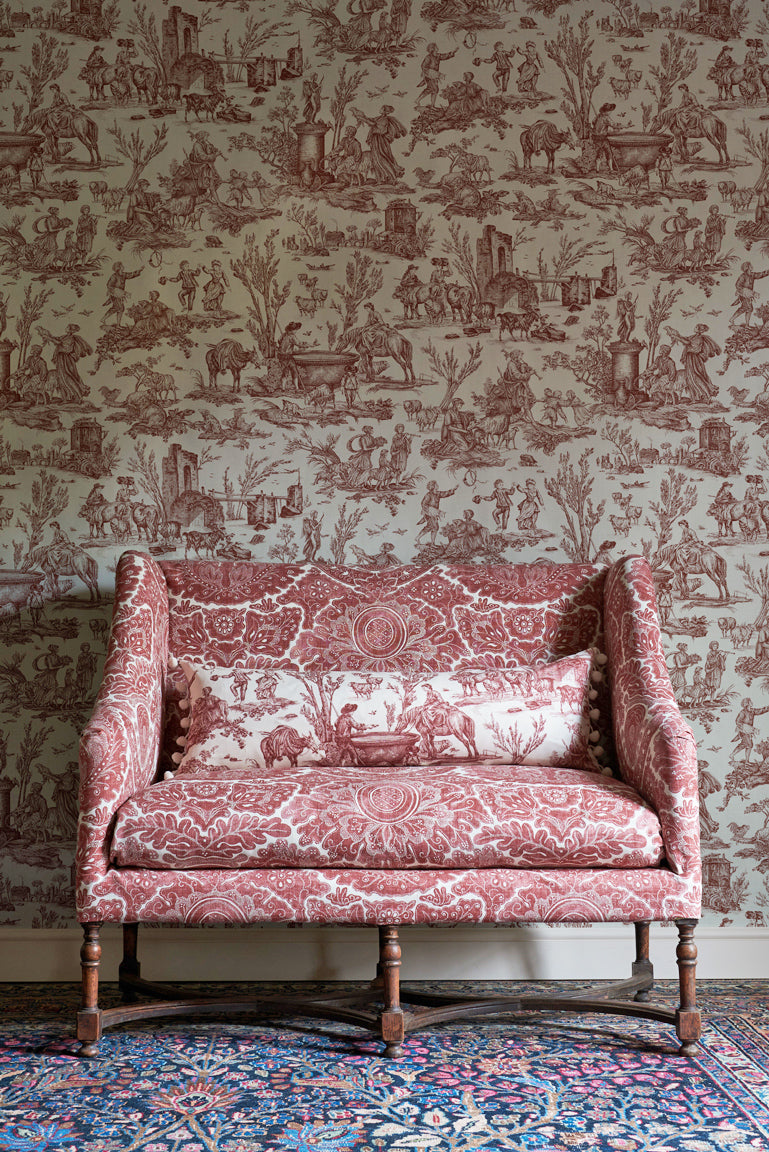 Lewis & Wood Toile Baptiste Rhone Made to Measure Roman Blinds – lifestyle photograph