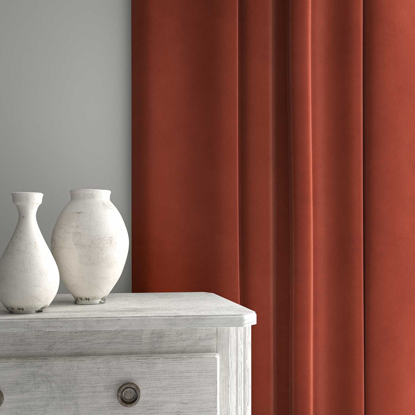 Linwood Tango Velvet Rosewood FR Made to Measure Curtains