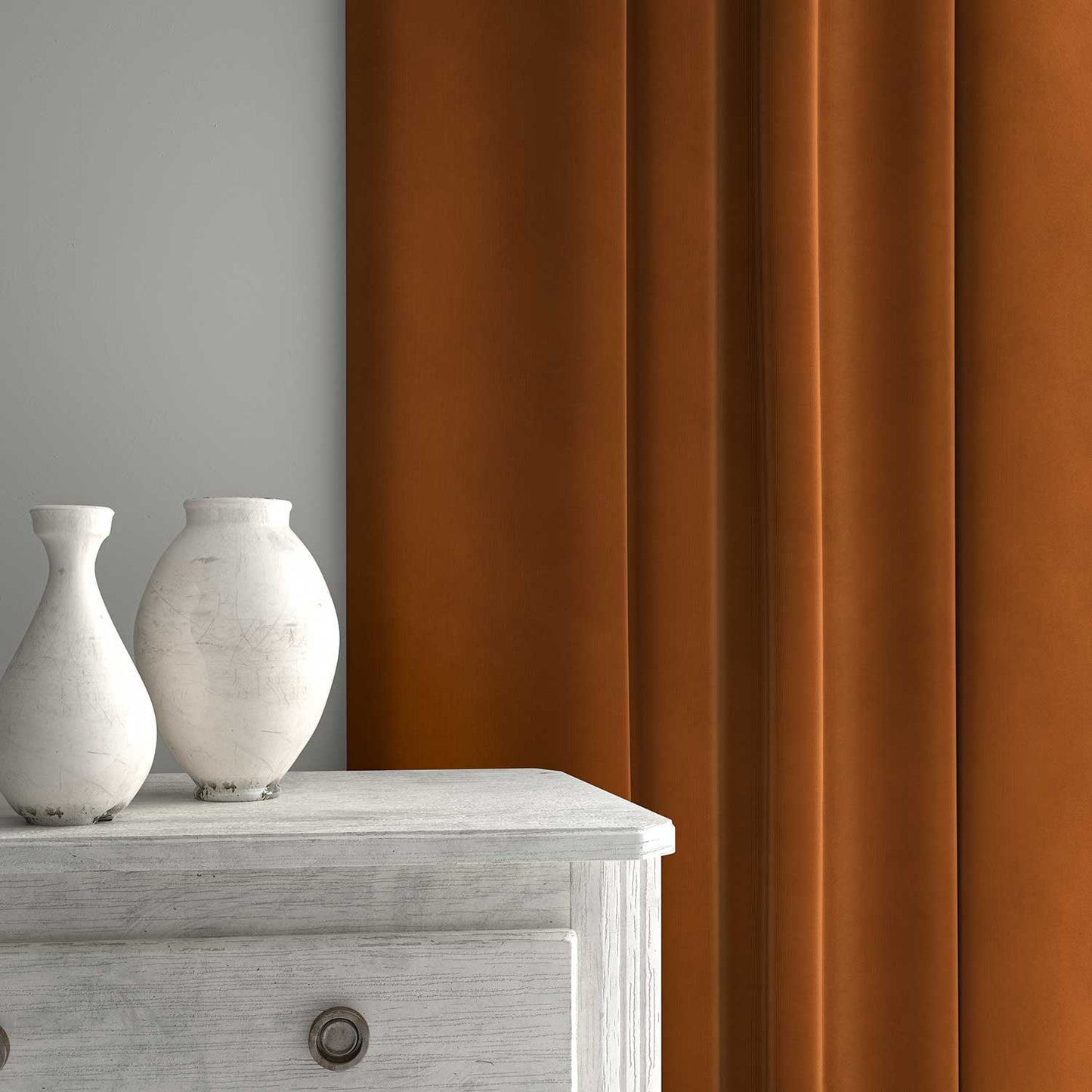 Linwood Tango Velvet Sienna FR Made to Measure Curtains