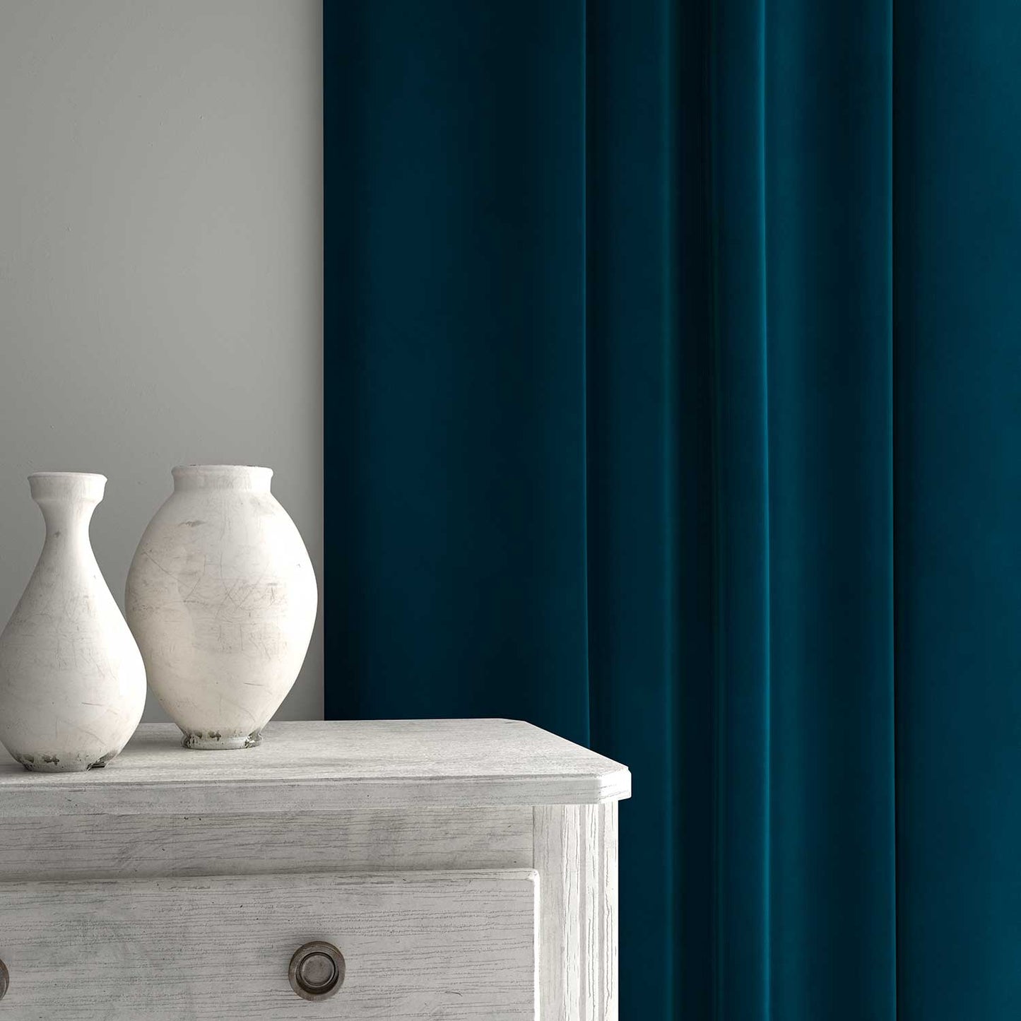 Linwood Tango Velvet Sapphire FR Made to Measure Curtains