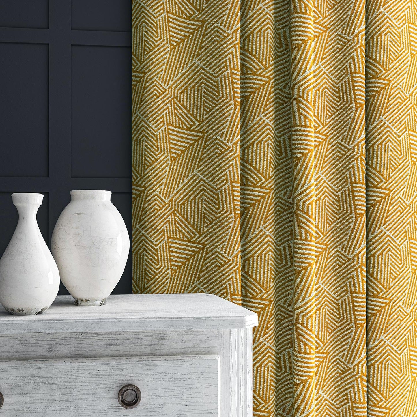 Linwood Sashay Honey Pot Made to Measure Curtains