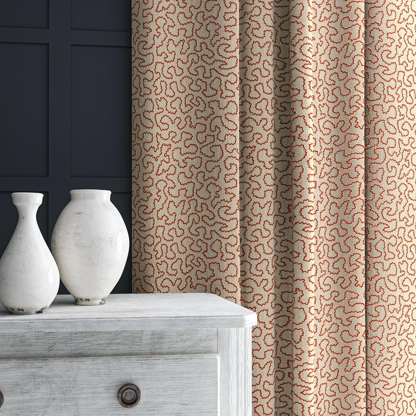 Linwood Wiggle Ginger Made to Measure Curtains