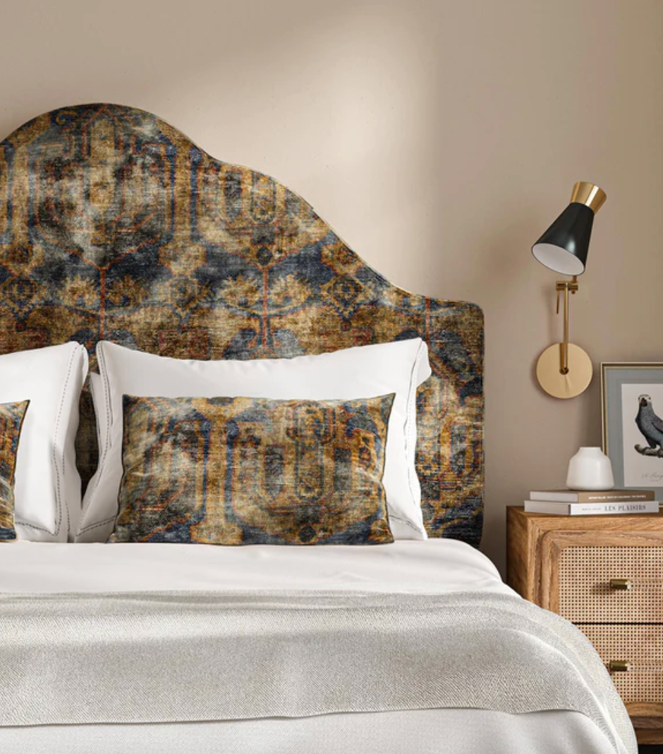 Teal Gold - Kadife Odyssey Velvet by Linwood - Fabric, Curtains, Roman Blinds bedroom